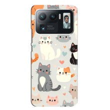 Чехол с рисунком кот на Xiaomi Mi 11 Ultra (Коллаж котов)