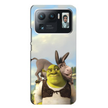 Чехол с мультфильмом Шрек на Xiaomi Mi 11 Ultra – Шрек и осел