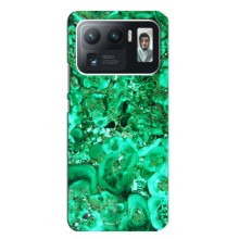 Мраморный чехол на Xiaomi Mi 11 Ultra (VPrint) (Салатный Мрамор)