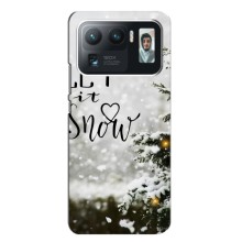 Новогодние, Праздничные Чехлы для Xiaomi Mi 11 Ultra - 2024 год (Let it snow)