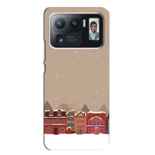 Новогодние, Праздничные Чехлы для Xiaomi Mi 11 Ultra - 2024 год (Зимний город)