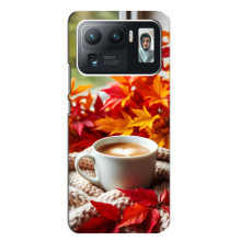 Чехол с уникальным дизайном «Осень с кофе» для Xiaomi Mi 11 Ultra