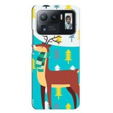 Силіконовий бампер з картинкою звірів для Xiaomi Mi 11 Ultra (Олень із шарфом)