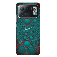 Силиконовый Чехол на Xiaomi Mi 11 Ultra с картинкой Nike (Найк зеленый)