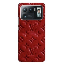Текстурный Чехол Louis Vuitton для Сяоми Ми 11 Ультра (Красный ЛВ)
