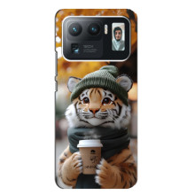 Друкований чохол 'Звірята з кавою' для Xiaomi Mi 11 Ultra – Тигр з кавою