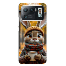 Друкований чохол 'Звірята з кавою' для Xiaomi Mi 11 Ultra – Зайчик з кавою