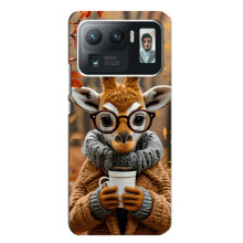Друкований чохол 'Звірята з кавою' для Xiaomi Mi 11 Ultra – Жираф з кавою