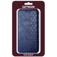 Кожаный чехол книжка GETMAN Cubic (PU) для Xiaomi Mi 11 – Синий