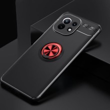 TPU чохол Deen ColorRing під магнітний тримач (opp) для Xiaomi Mi 11 – Чорний