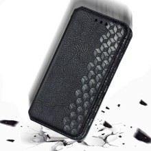 Кожаный чехол-книжка GETMAN Cubic (PU) для Xiaomi Mi 11 – Черный