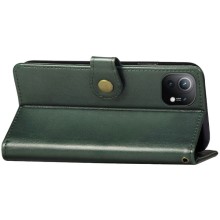 Кожаный чехол-книжка GETMAN Gallant (PU) для Xiaomi Mi 11 – Зеленый