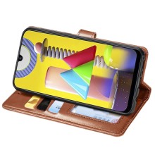 Кожаный чехол-книжка GETMAN Gallant (PU) для Xiaomi Mi 11 – Коричневый