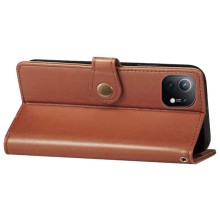 Кожаный чехол-книжка GETMAN Gallant (PU) для Xiaomi Mi 11 – Коричневый