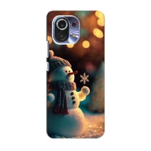 Чехлы на Новый Год Xiaomi Mi 11 (Снеговик праздничный)