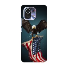 Чехол Флаг USA для Xiaomi Mi 11 – Орел и флаг