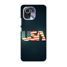 Чехол Флаг USA для Xiaomi Mi 11 (USA)