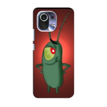 Чехол с картинкой "Одноглазый Планктон" на Xiaomi Mi 11 (Стильный Планктон)