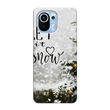 Новогодние, Праздничные Чехлы для Xiaomi Mi 11 - 2024 год (Let it snow)