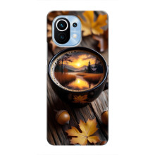 Чохол з унікальним дизайном 'Осінь з кавою' для Xiaomi Mi 11 – Темна кава