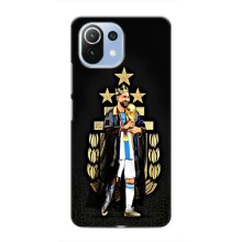 Чехлы для Xiaomi Mi 11i (Leo чемпион) (AlphaPrint) (Месси Король)