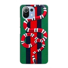 Чехлы ГУЧЧИ для Сяоми Ми 11i (AlphaPrint) (Gucci змия)