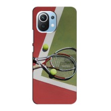 Чехлы с принтом Спортивная тематика для Xiaomi Mi 11i – Ракетки теннис
