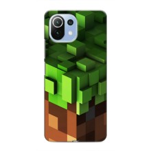 Чехол Майнкрафт на Xiaomi Mi 11i (AlphaPrint) Minecraft (текстура Майнкрафт)