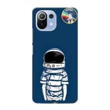 Чехол NASA для Xiaomi Mi 11i (AlphaPrint) (Мальчик в шлеме)
