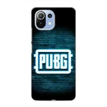 Чехол PUBG для Сяоми Ми 11i (AlphaPrint) (Лого PUBG)