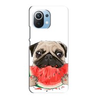 Чехол (ТПУ) Милые собачки для Xiaomi Mi 11i – Смешной Мопс