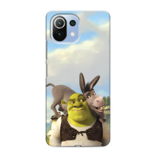 Чехол с мультфильмом Шрек на Xiaomi Mi 11i – Шрек и осел