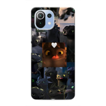 Чехол как приручить дракона на Xiaomi Mi 11i – Дракон коллаж