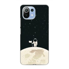 Космические Чехлы для Сяоми Ми 11i (VPrint) (На луне)