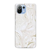 Мраморный чехол на Xiaomi Mi 11i (VPrint) (Белый мрамор)