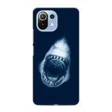 Силіконовий бампер з картинкою звірів для Xiaomi Mi 11i (Пащу Акули)