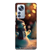 Чехлы на Новый Год Xiaomi Mi 12 Lite – Снеговик праздничный