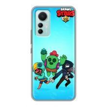 Чехлы Brawl Stars для Xiaomi Mi 12 Lite (AlphaPrint) – Трио героев