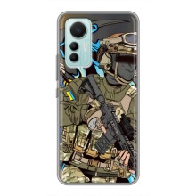 Чехлы с картинкой ЗСУ для Xiaomi Mi 12 Lite (AlphaPrint) (Воин ВСУ)