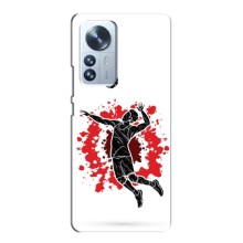 Чехлы с принтом Спортивная тематика для Xiaomi Mi 12 Lite – Волейболист