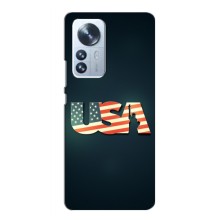 Чехол Флаг USA для Xiaomi Mi 12 Lite (USA)