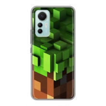 Чехол Майнкрафт на Xiaomi Mi 12 Lite (AlphaPrint) Minecraft (текстура Майнкрафт)