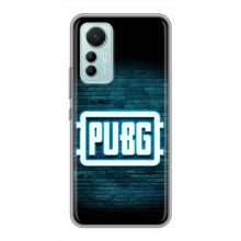 Чехол PUBG для Сяоми 12 Лайт (AlphaPrint) (Лого PUBG)