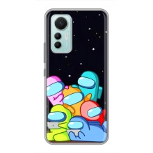Чехол Амонг Ас для Xiaomi Mi 12 Lite (AlphaPrint) (Скины в космосе)