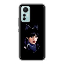 Чехлы Венсдей на Xiaomi Mi 12 Lite Уэнсдей (AlphaPrint) (серьезная Уэнздей)