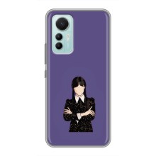 Чехлы Венсдей на Xiaomi Mi 12 Lite Уэнсдей (AlphaPrint) (Уэнздей в черном)
