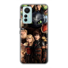 Чехол как приручить дракона на Xiaomi Mi 12 Lite – Персонажи дракона