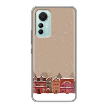 Новогодние, Праздничные Чехлы для Xiaomi Mi 12 Lite - 2024 год (Зимний город)