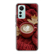 Чехол с уникальным дизайном «Осень с кофе» для Xiaomi Mi 12 Lite – Кофе на пледе