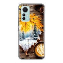 Чехол с уникальным дизайном «Осень с кофе» для Xiaomi Mi 12 Lite – Осенне-зимнее кофе